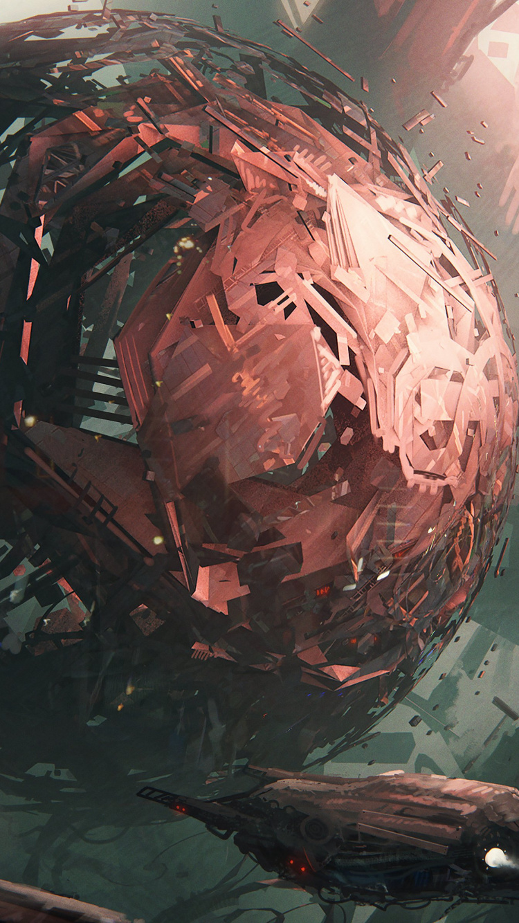 Обои Научная фантастика, арт, иллюстрация, Цифровой композитинг, фикция в разрешении 750x1334