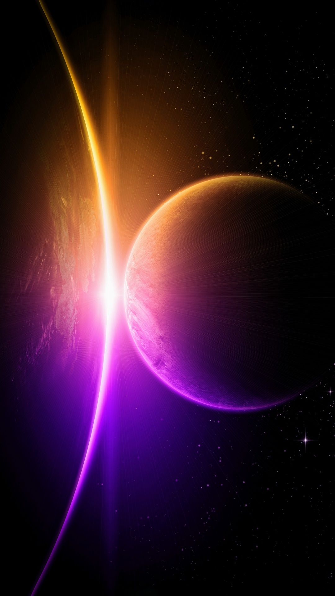 Обои атмосфера, земля, космическое пространство, космос, атмосфера земли в разрешении 1080x1920