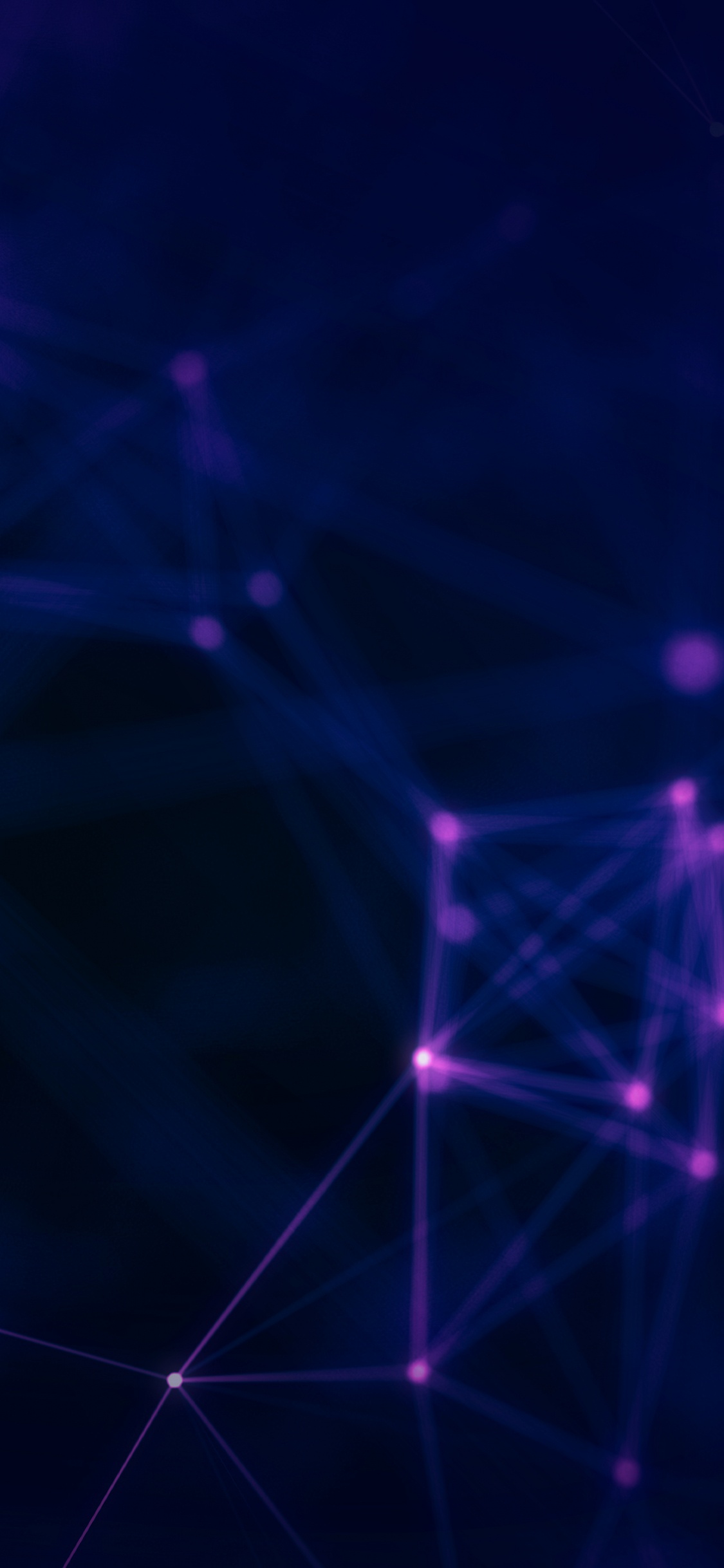 Обои Фиолетовый, свет, пурпур, линия, космос в разрешении 1125x2436