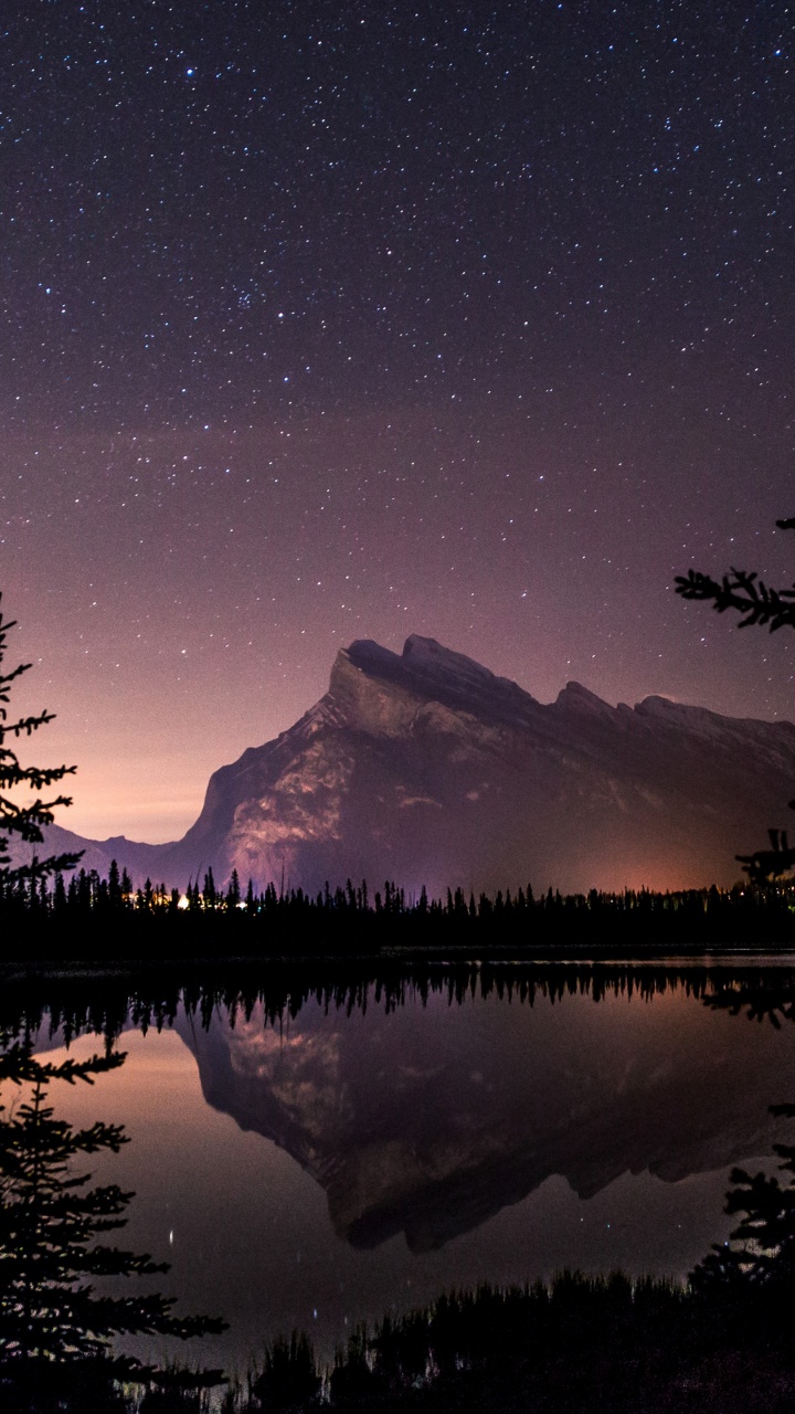 Обои планшет, вода, растение, атмосфера, гора в разрешении 720x1280