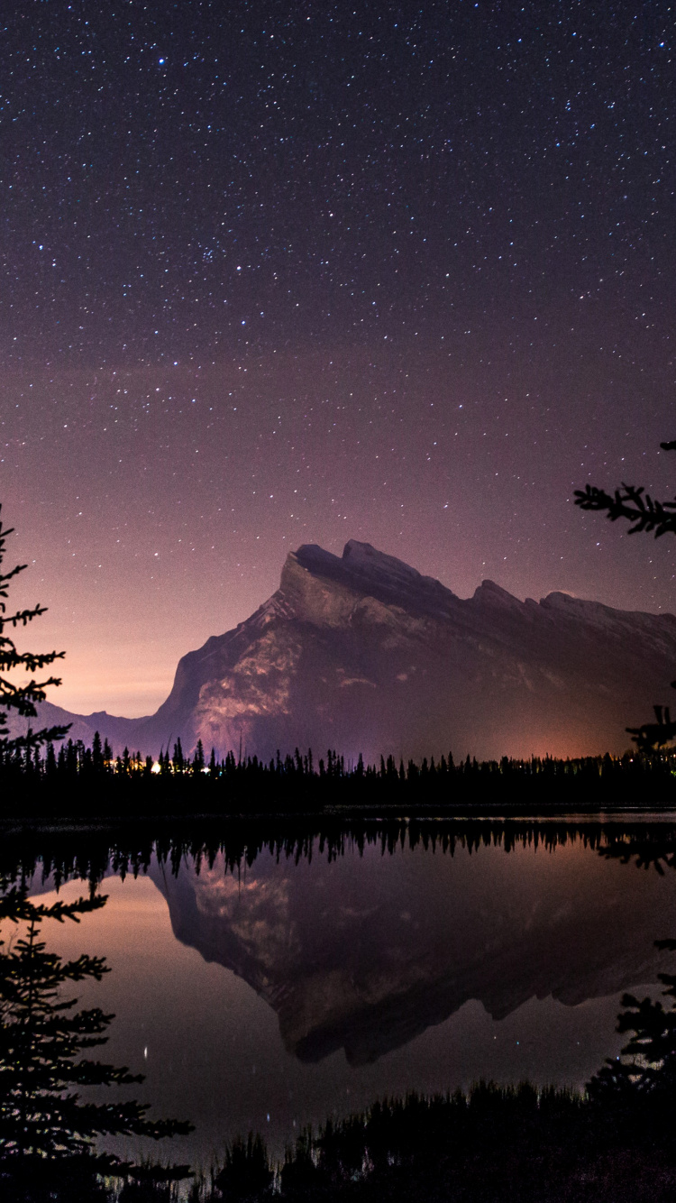 Обои планшет, вода, растение, атмосфера, гора в разрешении 750x1334