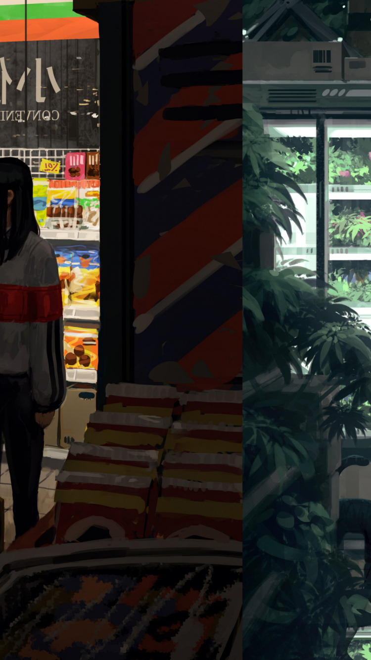 Обои Guweiz Art, арт, иллюстрация, цифровое искусство, артист в разрешении 750x1334