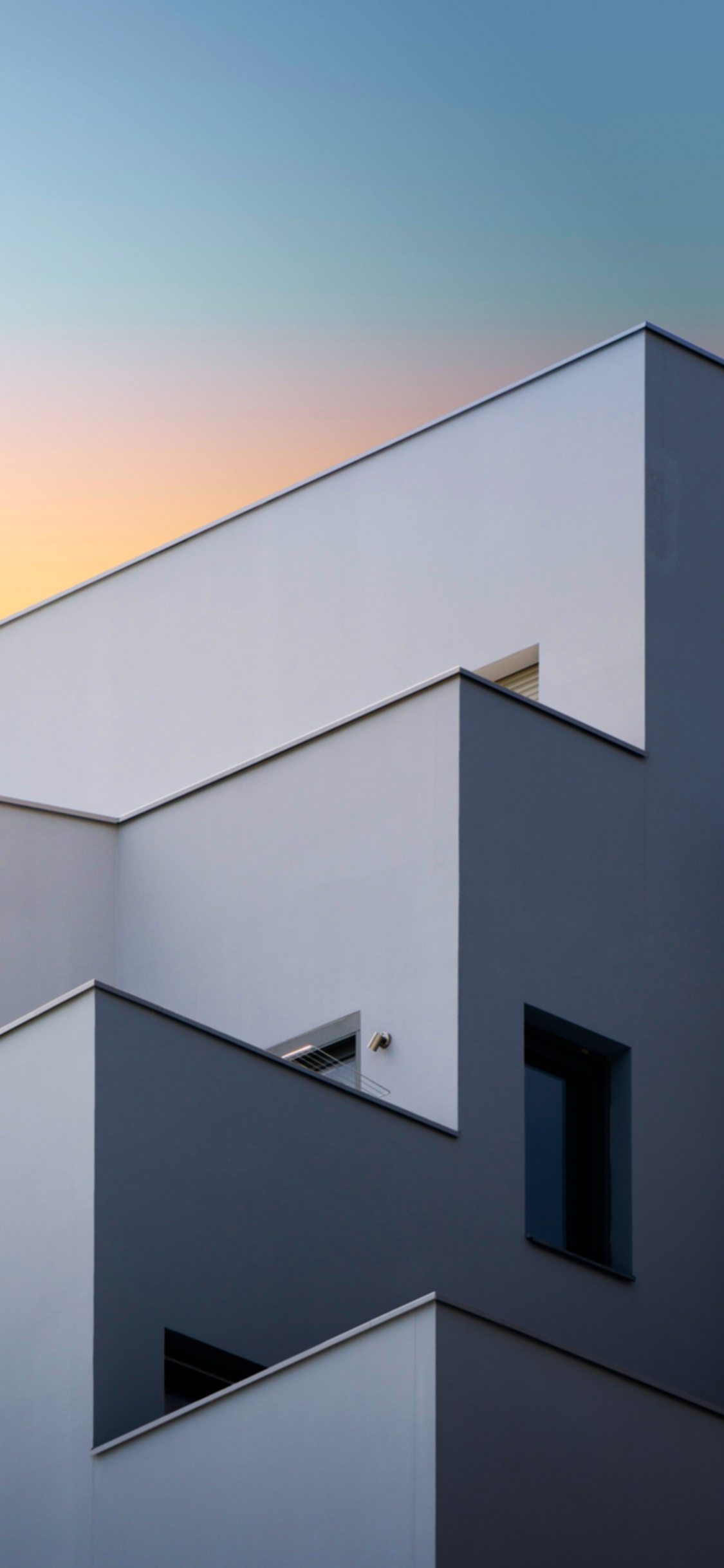 Обои архитектура, здание, дизайн, современная архитектура, окно в разрешении 1125x2436