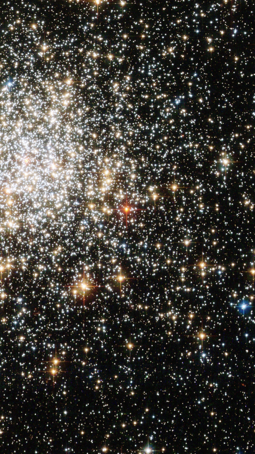 Обои НГЦ 1806, шаровое скопление, звездное скопление, звезда, космический телескоп Хаббл в разрешении 1080x1920