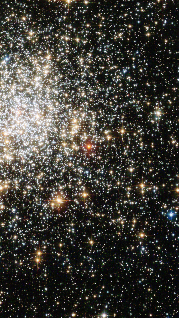 Обои НГЦ 1806, шаровое скопление, звездное скопление, звезда, космический телескоп Хаббл в разрешении 750x1334