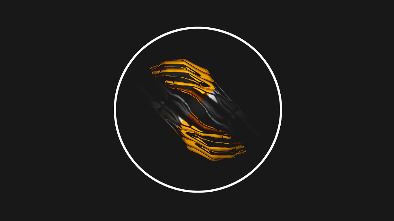 Обои графический дизайн, лого, графика, желтый, иллюстрация в разрешении 1366x768