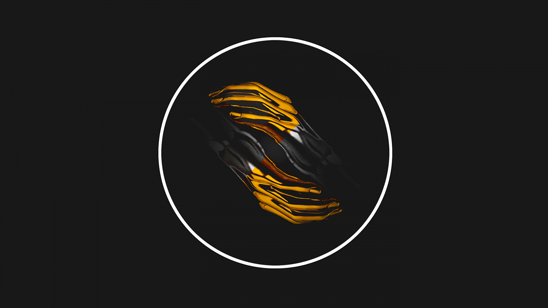 Обои графический дизайн, лого, графика, желтый, иллюстрация в разрешении 1920x1080