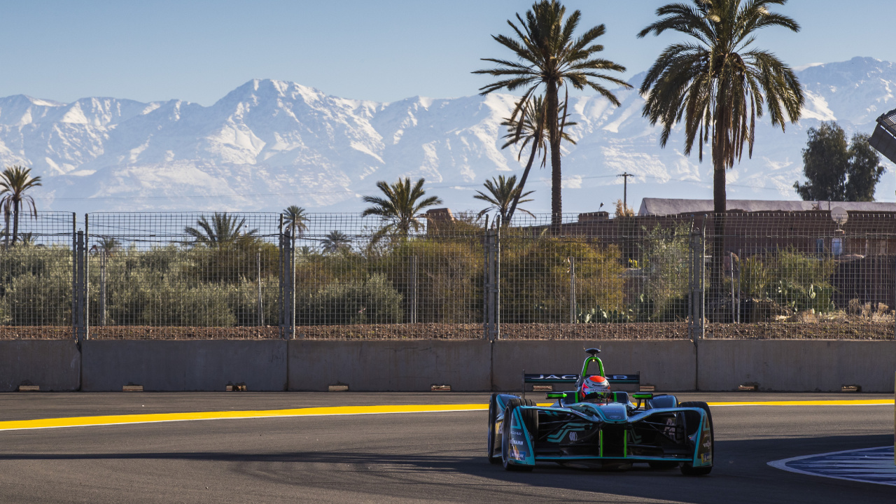 Обои Формула 1, автогонки, Формула E, команда Mercedes AMG петронас Ф1, 2019 Марракеш этапа в разрешении 1280x720