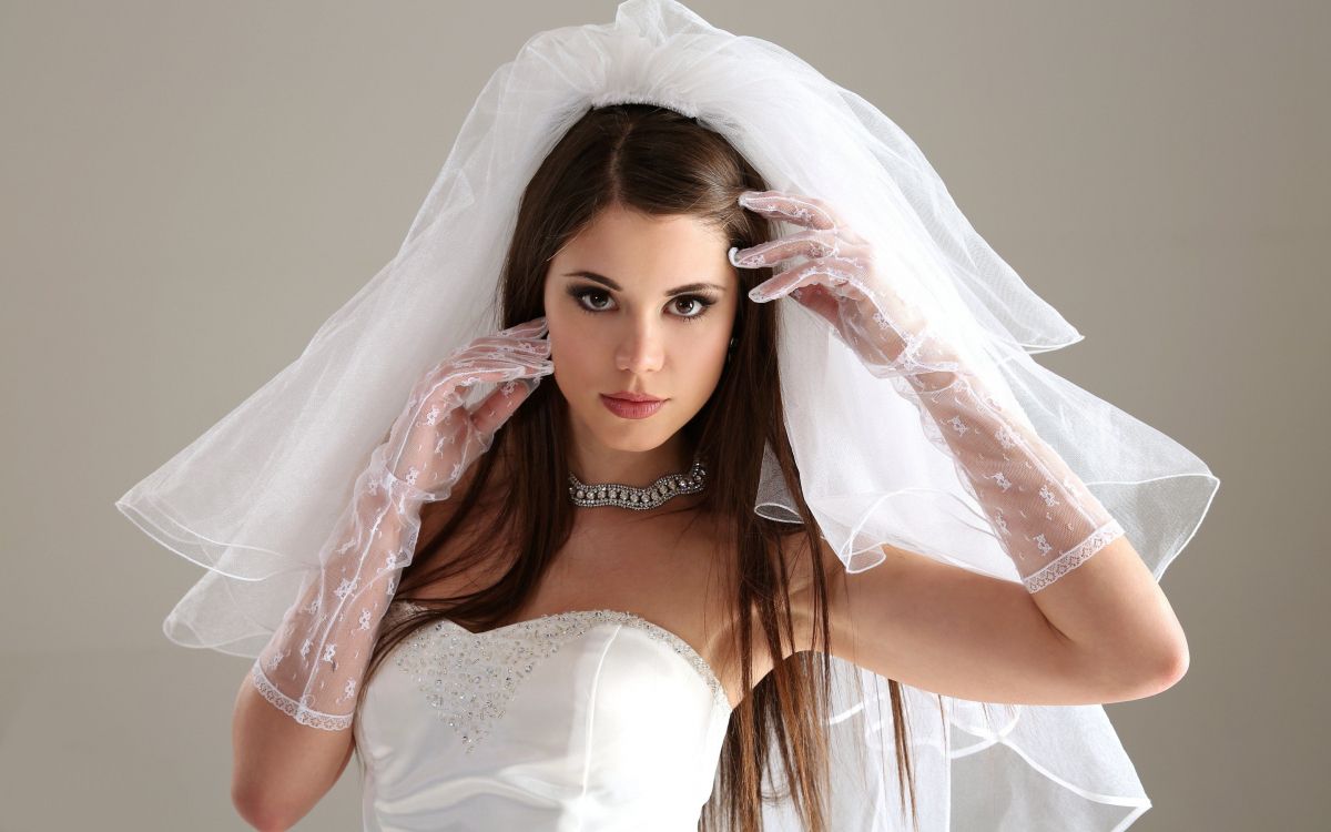 Обои свадьба, подвенечное платье, фата, Аксессуар для новобрачных, красота в разрешении 2880x1800
