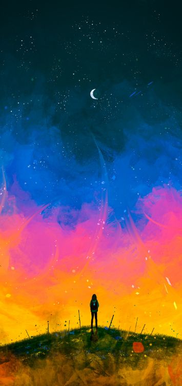 Обои астрономический объект, космос, арт, Астрономия, звезда в разрешении 1212x2560