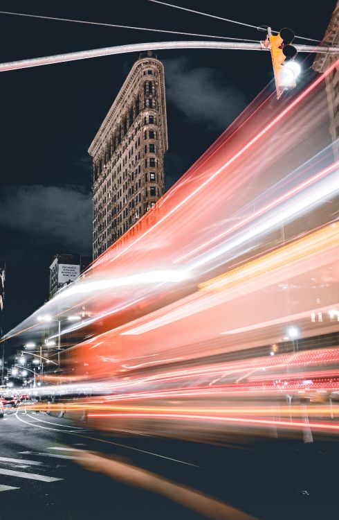 Обои трафик, ООО Vivabox решения, свет, здание, город в разрешении 3746x5724