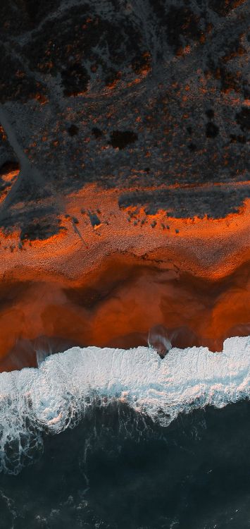 Обои вода, мир, Апельсин, природный ландшафт, замораживание в разрешении 1421x3000