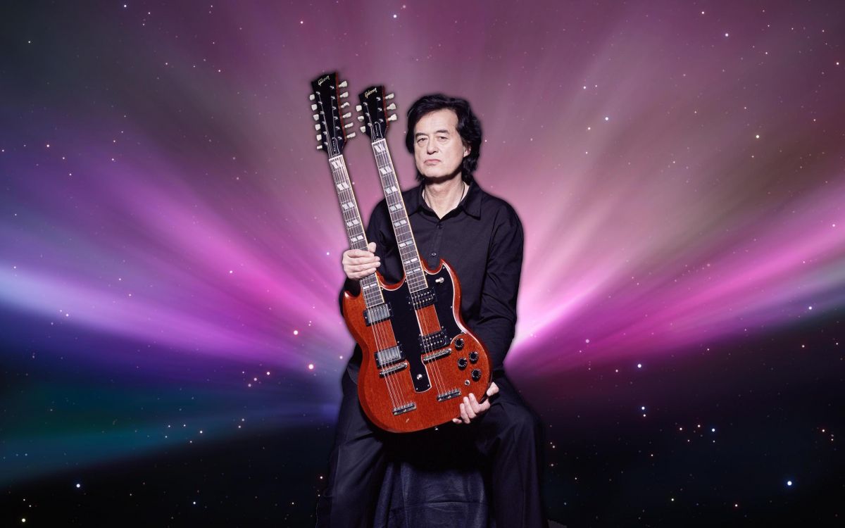 Обои Джимми Пейдж, лед Зеппелин, гитара, музыкант, гитарист в разрешении 2560x1600