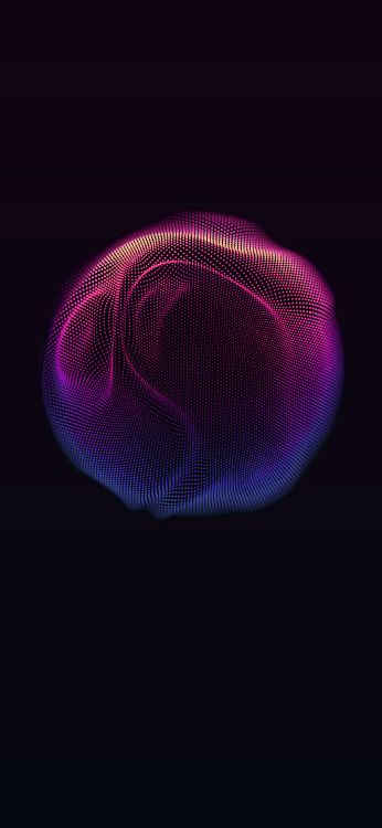 Обои темнота, фрактальное искусство, арт, неделя, фрактал в разрешении 2250x4872