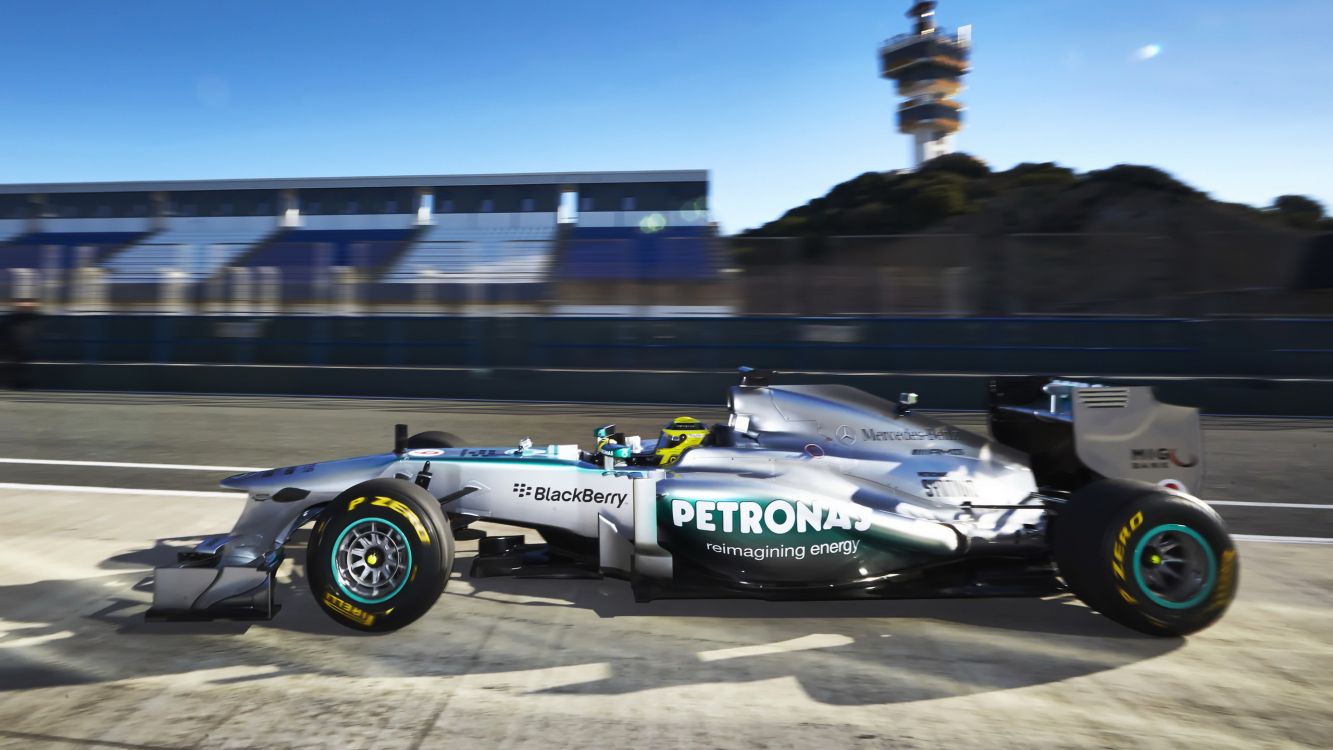 Обои команда Mercedes AMG петронас Ф1, Мерседес W04 Ф1, Даймлер АГ, формула один автомобиль, автогонки в разрешении 2560x1440