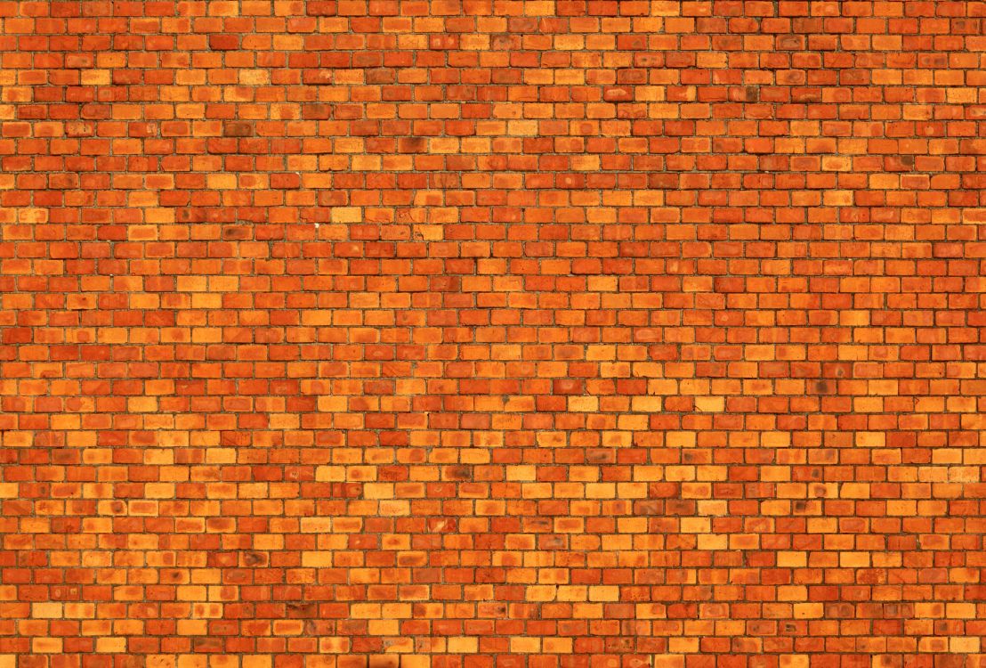 Обои кирпич, стена, кирпичная кладка, Апельсин, узор в разрешении 3000x2030