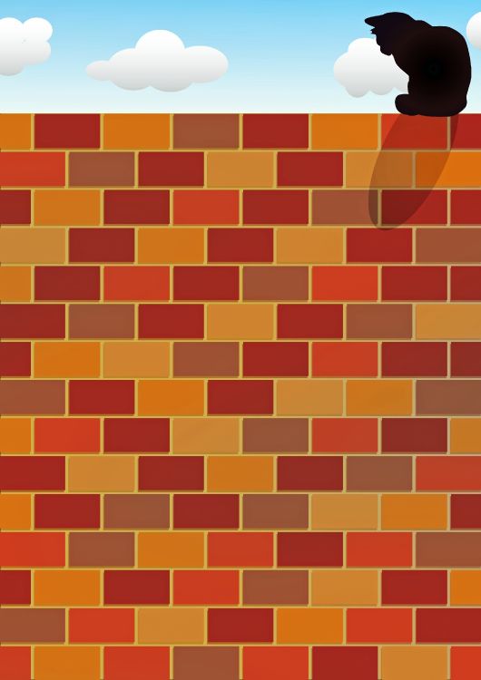 Обои кирпич, стена, кирпичная кладка, Апельсин, каменщик в разрешении 2714x3840