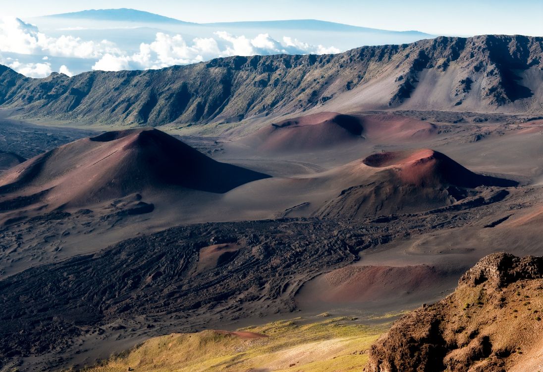 Обои Haleakal, вулкан, горный рельеф, гора, нагорье в разрешении 3823x2616