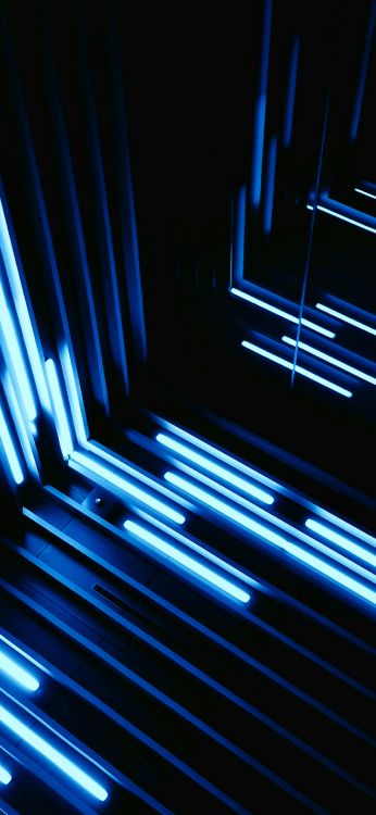 Обои свет, синий, линия, мажорель синий, электрик в разрешении 1420x3073