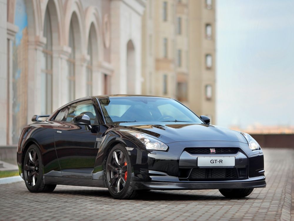 Обои Ниссан, авто, спорткар, Ниссан ГТ-Р Блэк эдишн, суперкар в разрешении 2048x1536