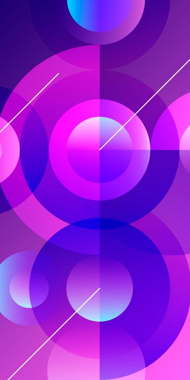 Обои круг, графический дизайн, красочность, пурпур, лазурный в разрешении 1080x2160