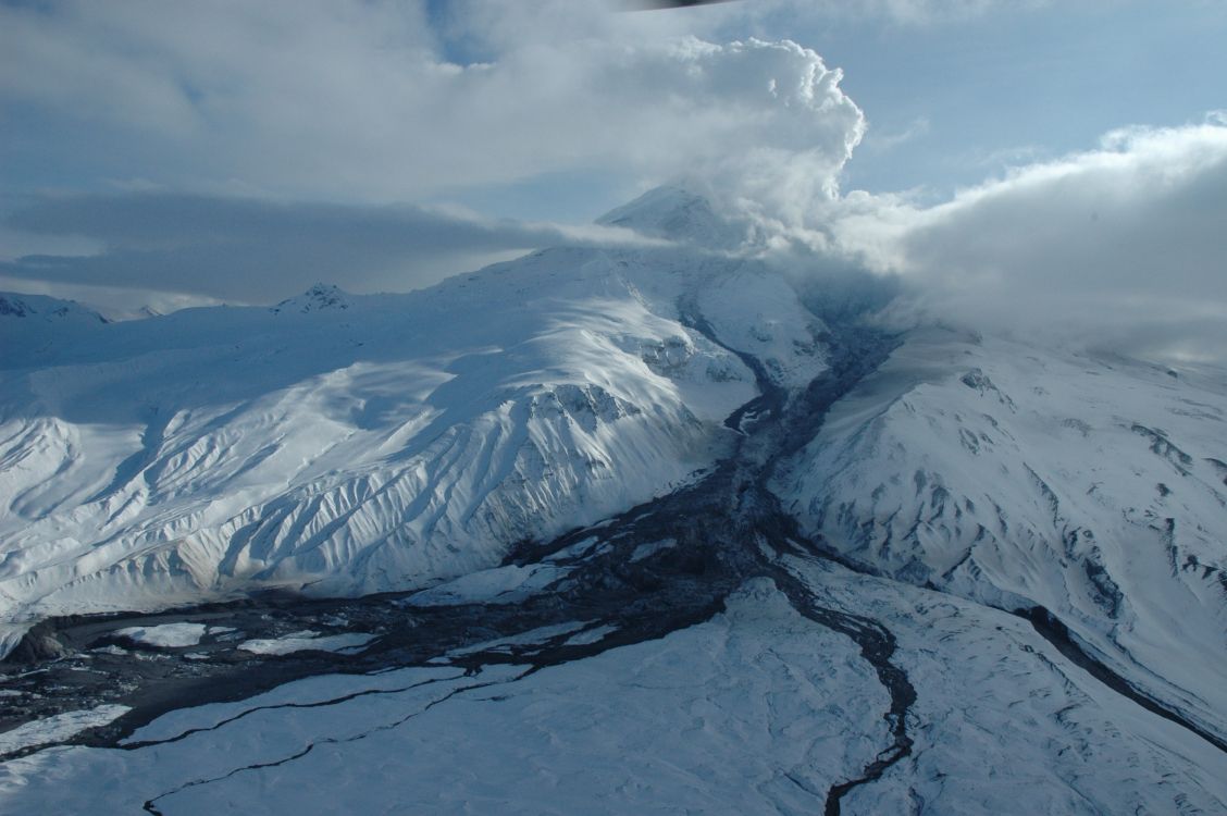 Обои хребет, горный хребет, ледник, гора, горный рельеф в разрешении 3008x2000