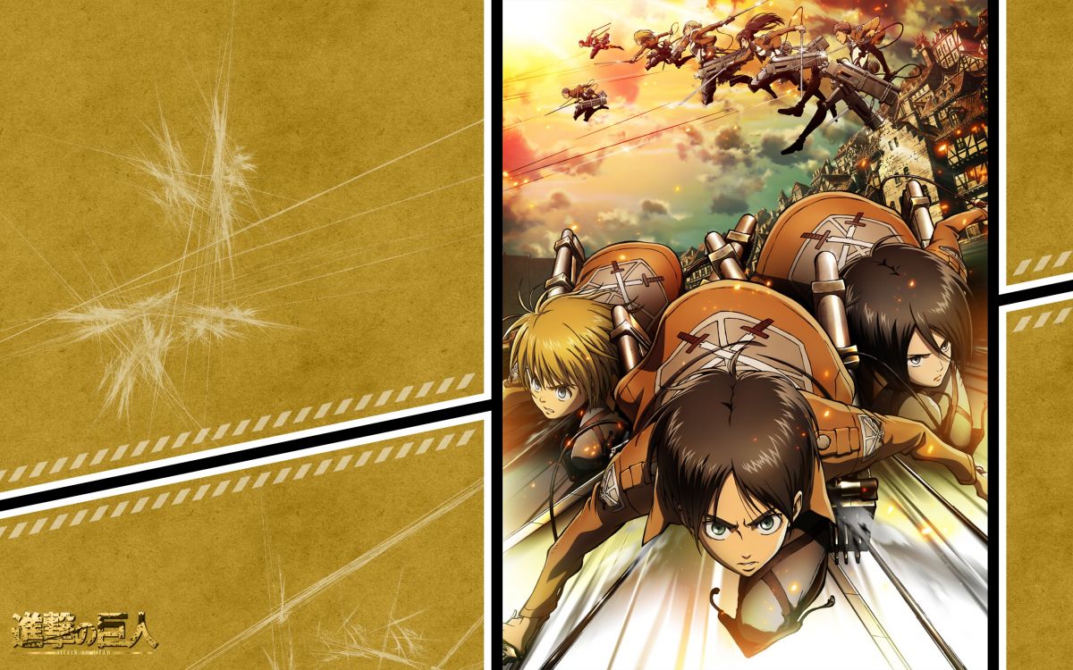 Обои эрен йегер, нападение на титан, постер, Манга, аниме в разрешении 2880x1800