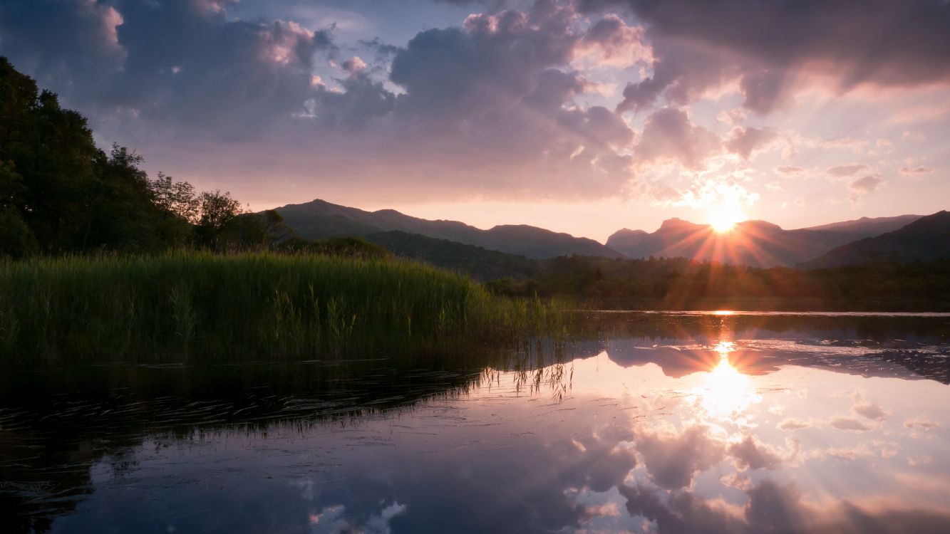 Обои отражение, природа, вода, озеро, пустыня в разрешении 4216x2372