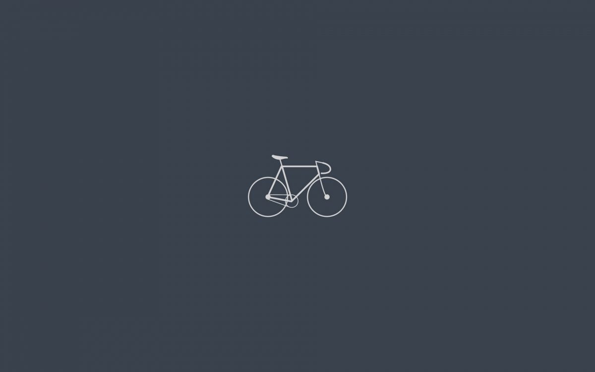 Обои велосипед, минимализм, серый в разрешении 1920x1200