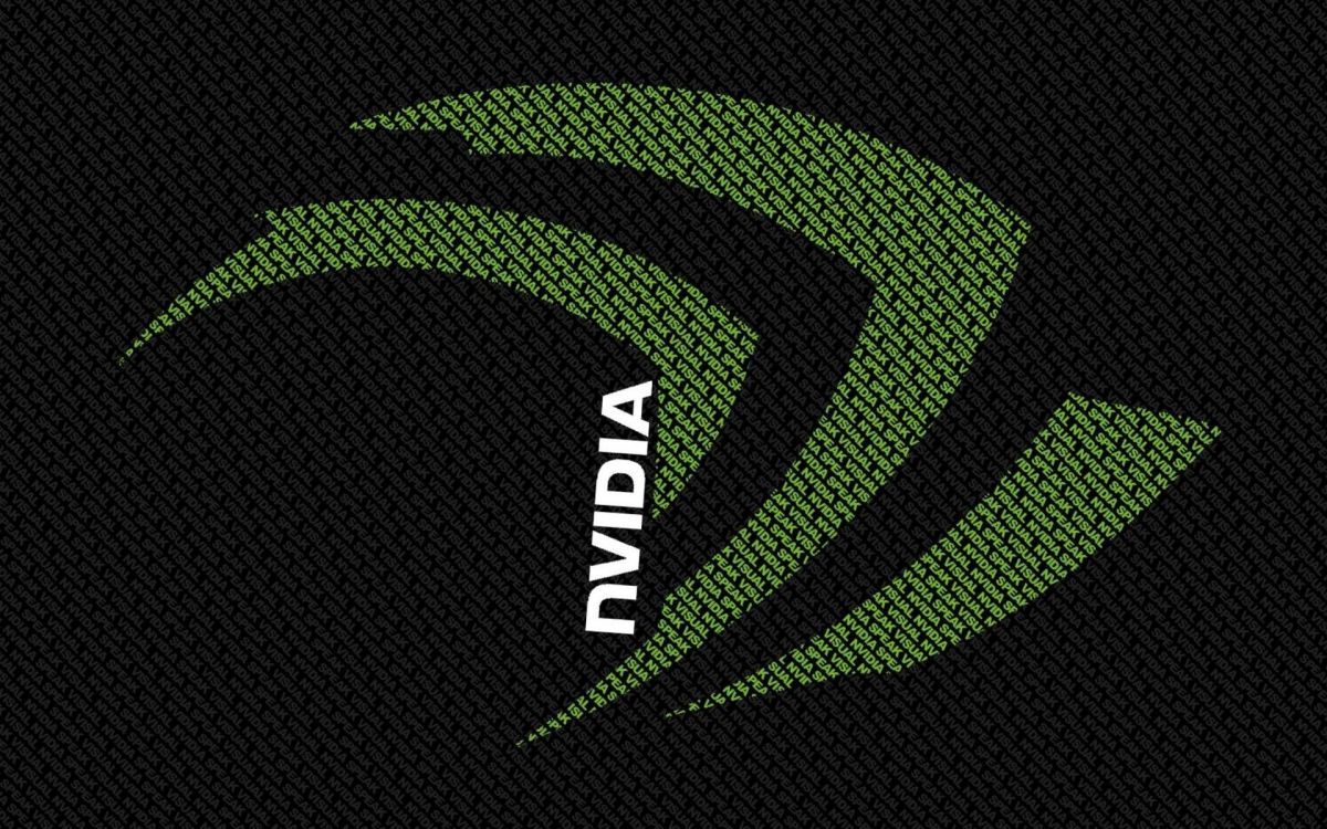 Обои nvidia, geforce, зеленый, лого, текст в разрешении 1920x1200