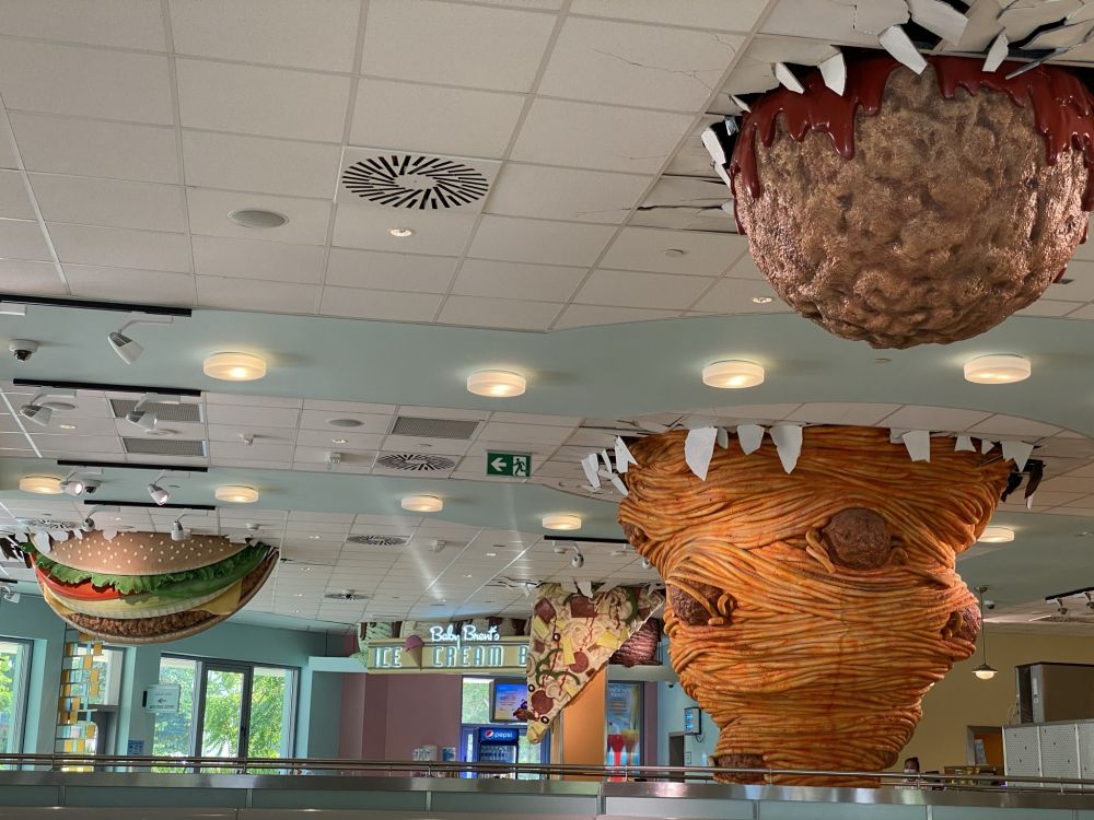 Обои потолок, достопримечательность, дизайн интерьера, потолочный светильник, осветительная арматура в разрешении 2048x1536