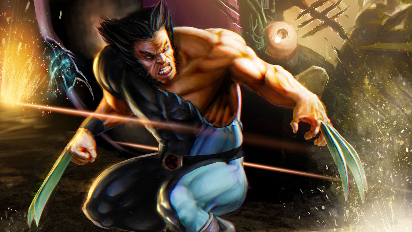 Обои мифология, супергерой, цифровое искусство, комикс, произведение искусства в разрешении 3367x1894