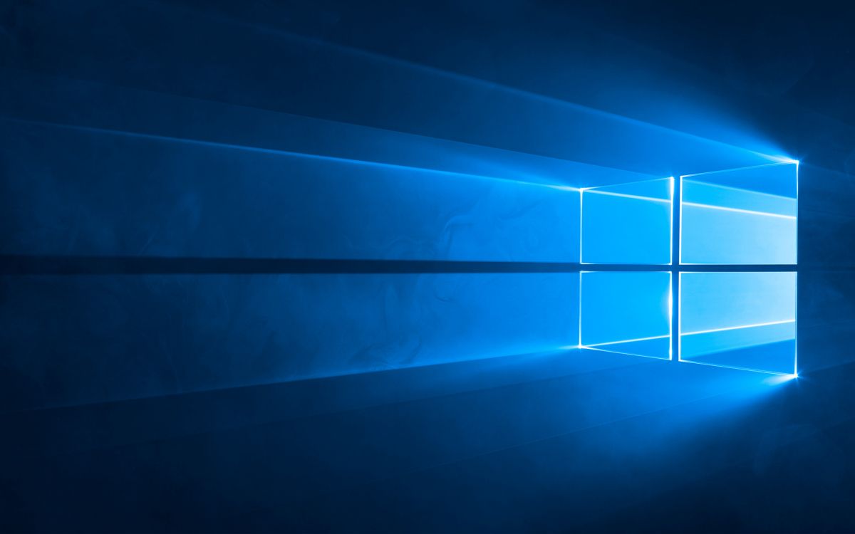 Обои windows 10, microsoft windows, Корпорация Microsoft, Окна 10 С, синий в разрешении 2880x1800