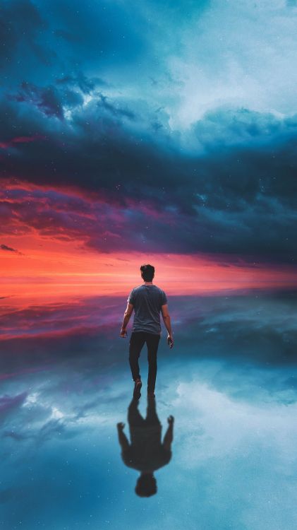 Обои облако, Люди в природе, вода, жест, водоем в разрешении 2812x5000