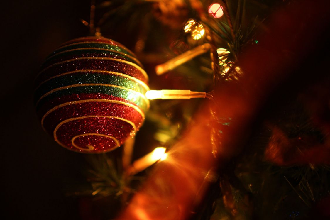 Обои свет, Рождественские огни, Рождественский день, ночь, освещение в разрешении 1920x1280