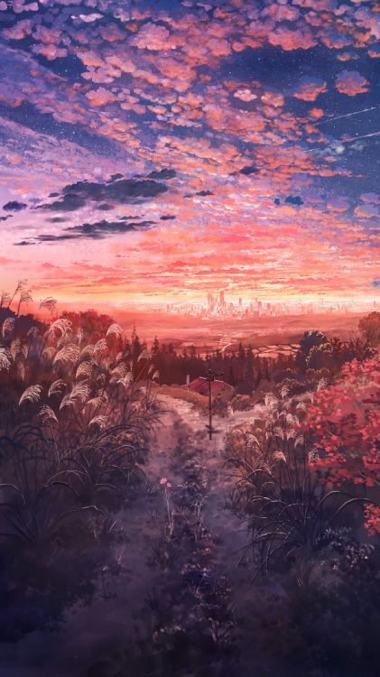 Обои аниме арт, арт, иллюстрация, рисование, аниме в разрешении 1440x2560