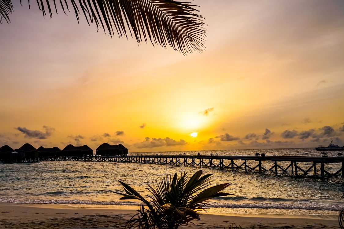 Обои халавели, закат, прибежище, море, пляж в разрешении 4500x3000