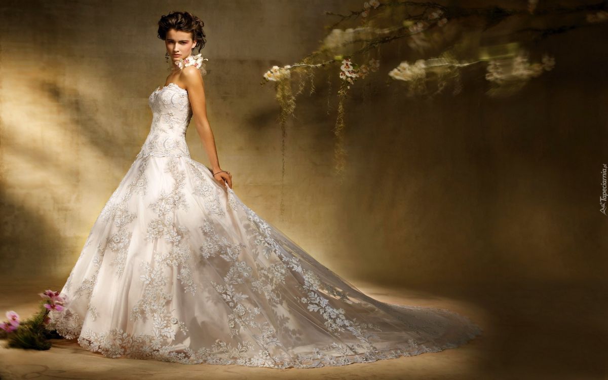 Обои подвенечное платье, свадьба, одежда, платье, бальное платье в разрешении 1920x1200