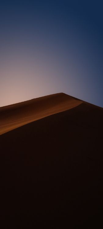 Обои Дюна, поющий песок, коричневый цвет, пейзаж, склон в разрешении 1170x2600