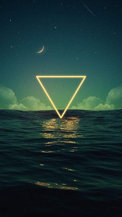 Обои луна, вода, атмосфера, дневное время, жидкий в разрешении 3240x5760