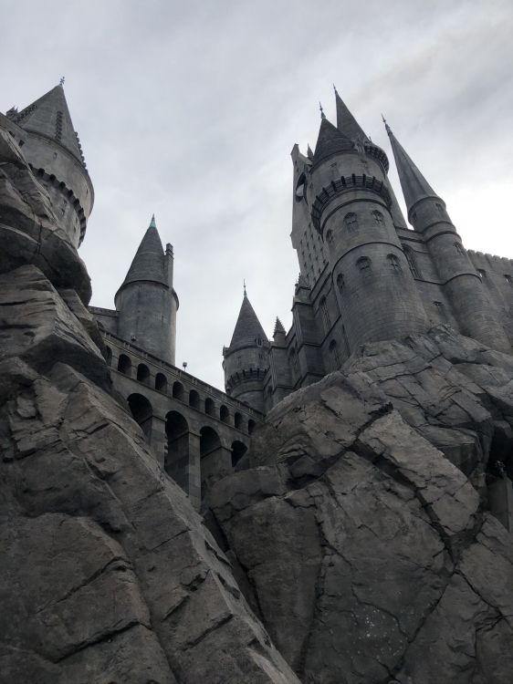 Обои Гарри Поттер, Хогвартс, замок, Лорд Волдеморт, ориентир в разрешении 1536x2048