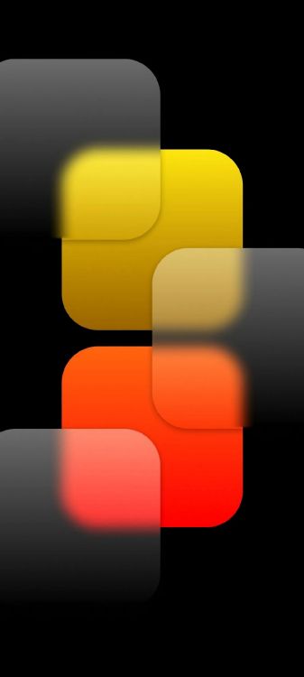 Обои красный желтый и черный квадрат, цветной, Оранжевый цвет, зеленый, черный в разрешении 1080x2400