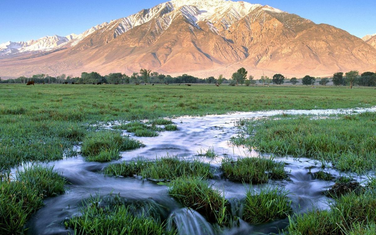 Обои Восточная Сьерра, Горе Тому, Оуэнс Долина, гора, дикая местность в разрешении 2560x1600