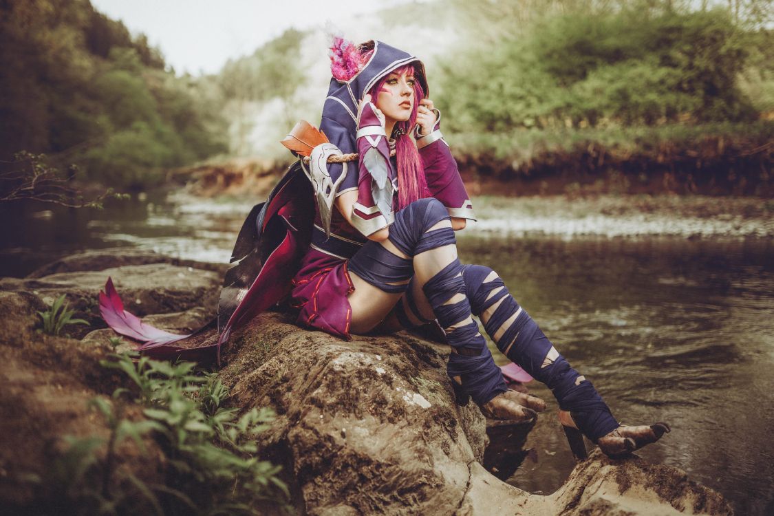 Обои косплей, Люди в природе, красота, дерево, верхняя одежда в разрешении 5760x3840
