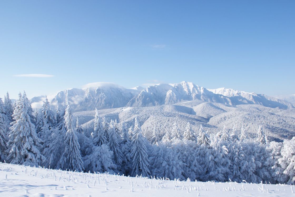 Обои гора, снег, горный хребет, зима, горный рельеф в разрешении 3872x2592