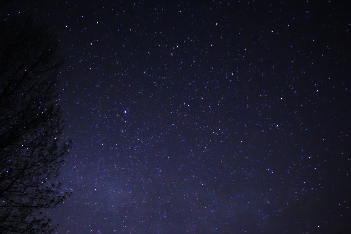 Обои ночное небо, ночь, звезда, темнота, черный в разрешении 5208x3476