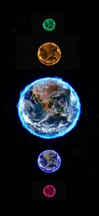 Обои земля, атмосфера, свет, вода, мир в разрешении 1080x2340