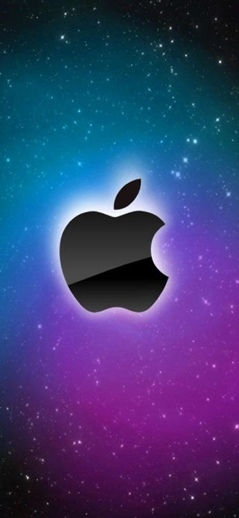 Обои apple, лого, атмосфера, космос, растение в разрешении 1242x2688