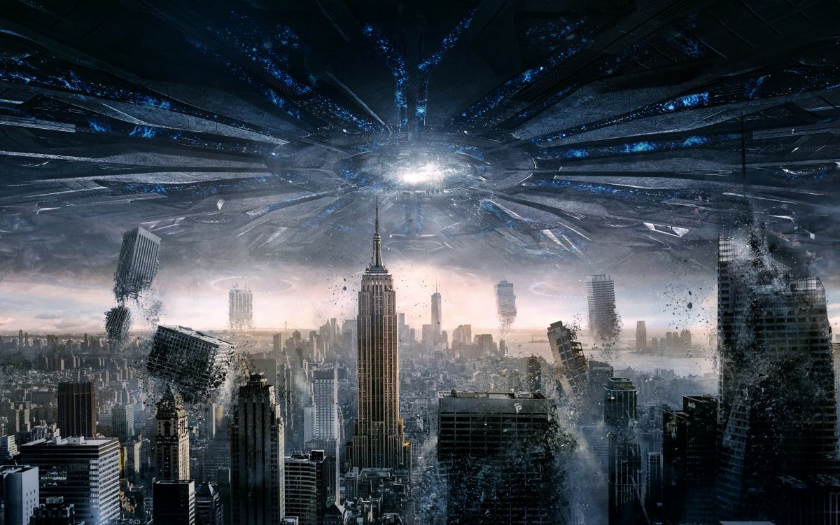 Обои Эмпайр Стейт Билдинг, метрополия, городской пейзаж, город, темнота в разрешении 2880x1800