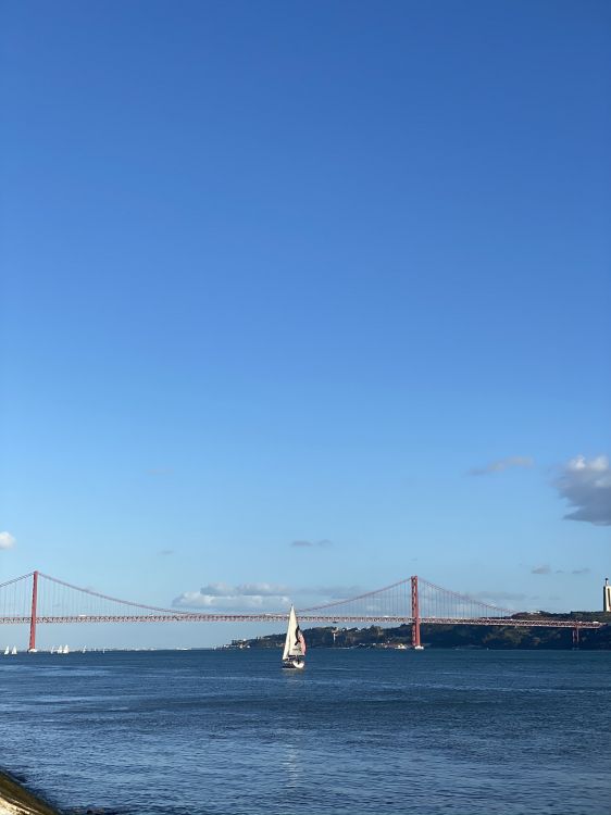 Обои Хургада, судно, подвесной мост, мост, вантовый мост в разрешении 1536x2048